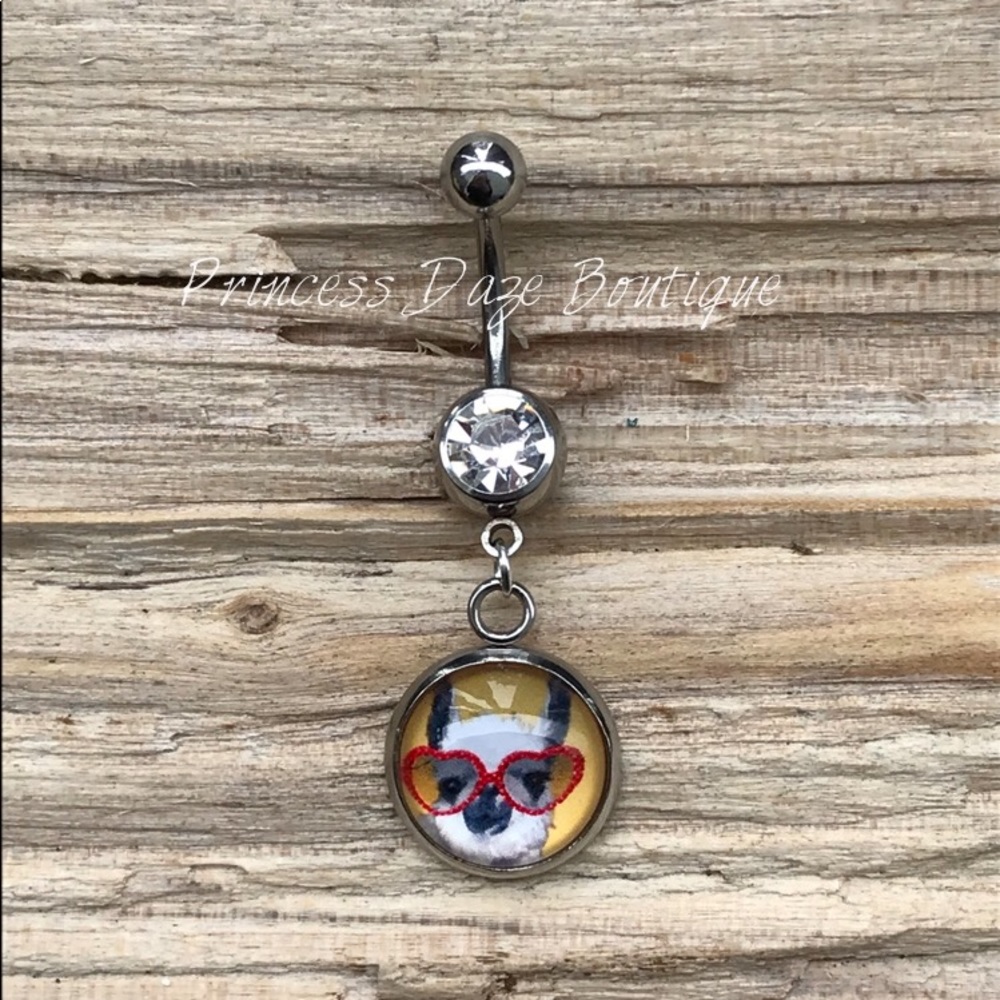 Cute Llama Belly Button Ring‎